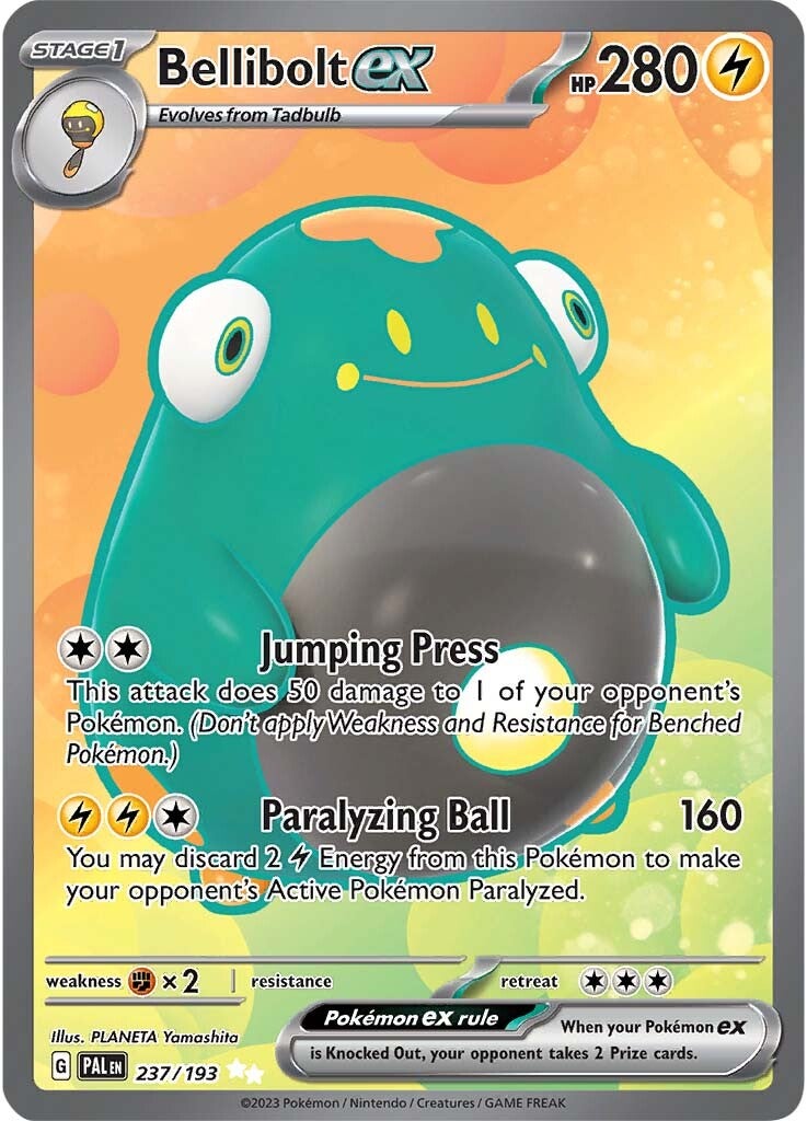 Bellibolt ex (237/193) [Scarlet & Violet: Paldea Evolved] | Dumpster Cat Games