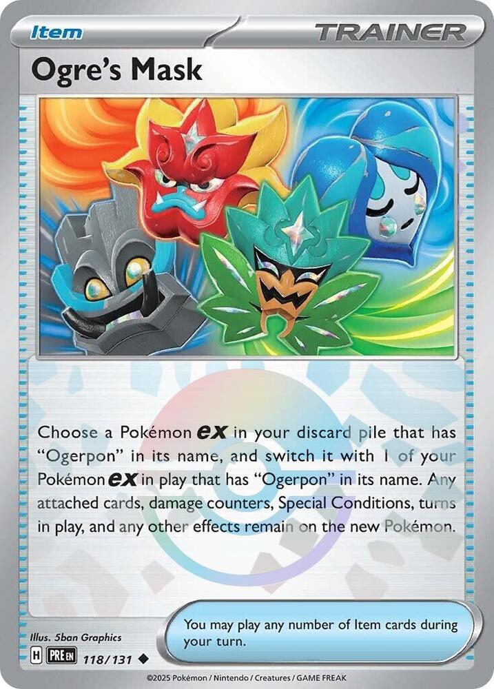 Ogre's Mask (118/131) (Poke Ball Pattern) [Scarlet & Violet: Prismatic Evolutions] | Dumpster Cat Games