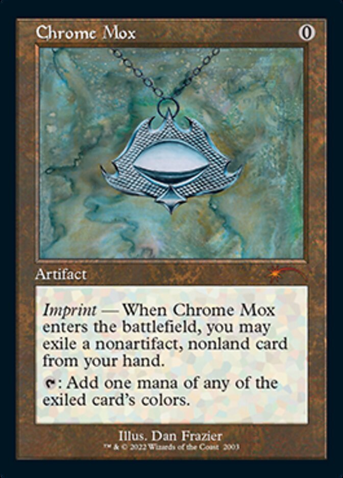 Chrome Mox (Retro) [Secret Lair Countdown Kit] | Dumpster Cat Games