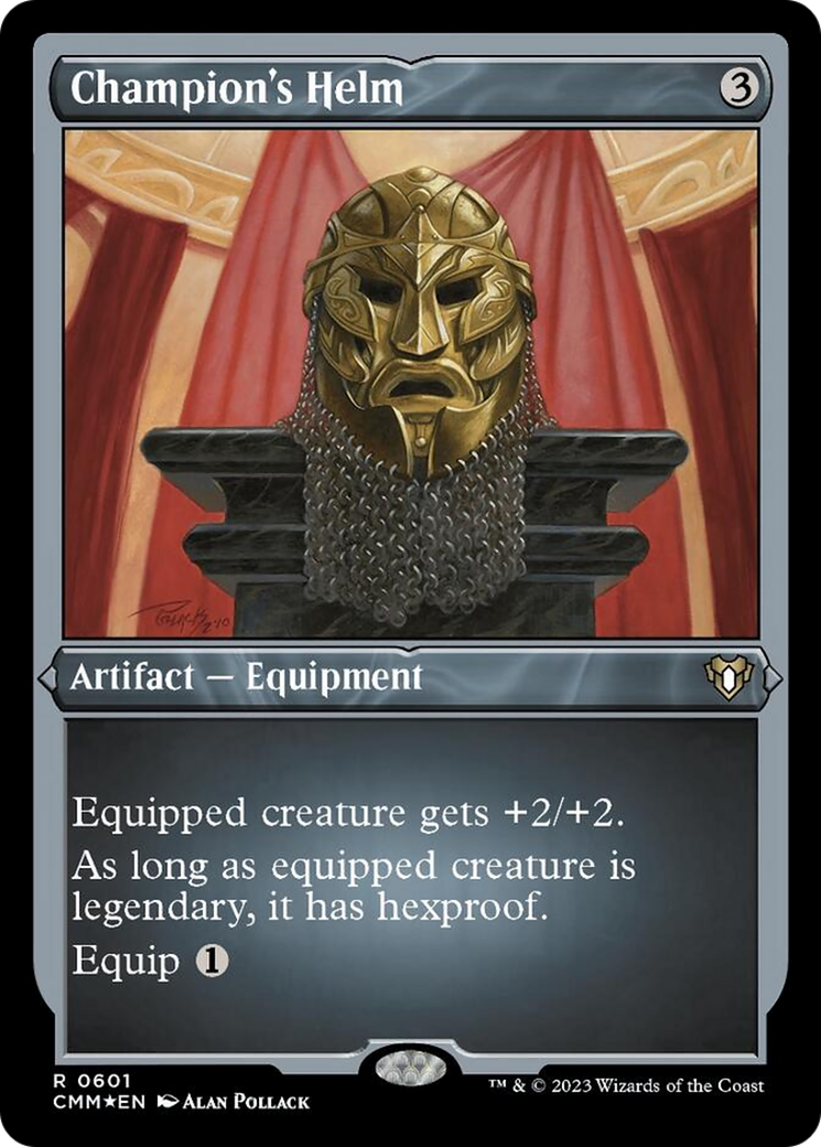 Champion's Helm (Foil Etched) [Commander Masters] | Dumpster Cat Games