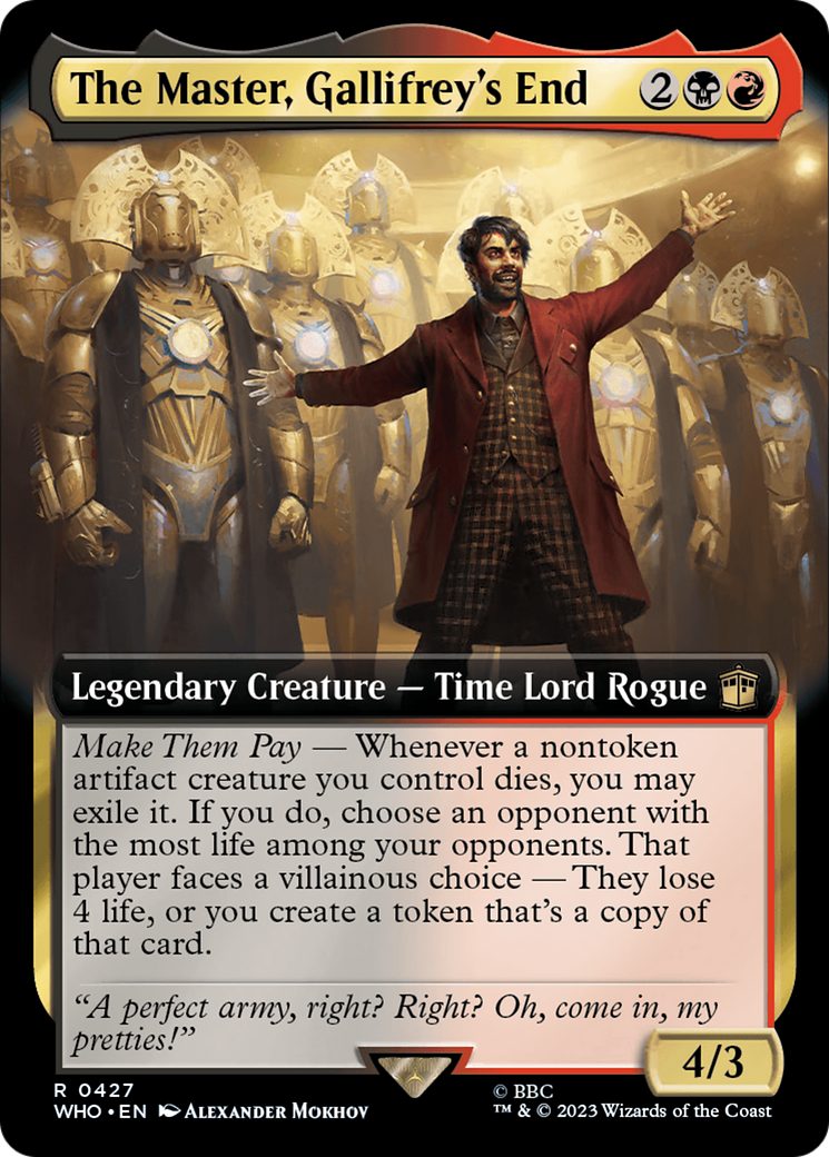 The Master, Gallifrey's End (Extended Art) [Doctor Who] | Dumpster Cat Games