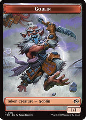 Dog // Goblin Double-Sided Token [Tarkir: Dragonstorm Commander Tokens] | Dumpster Cat Games