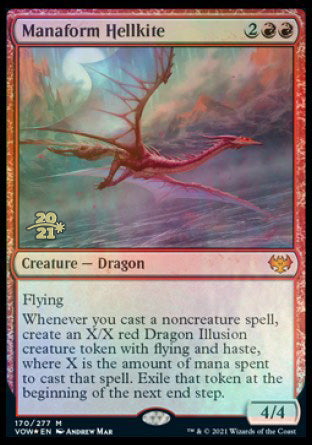 Manaform Hellkite [Innistrad: Crimson Vow Prerelease Promos] | Dumpster Cat Games