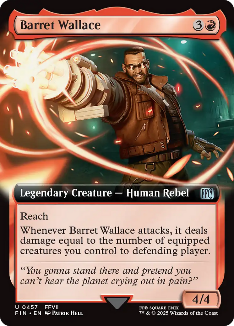 Barret Wallace (Extended Art) [FINAL FANTASY] | Dumpster Cat Games