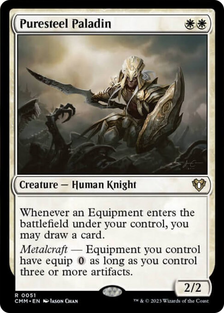 Puresteel Paladin [Commander Masters] | Dumpster Cat Games