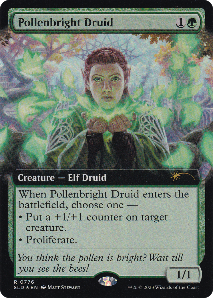 Pollenbright Druid (Extended Art) [Secret Lair Drop Series] | Dumpster Cat Games