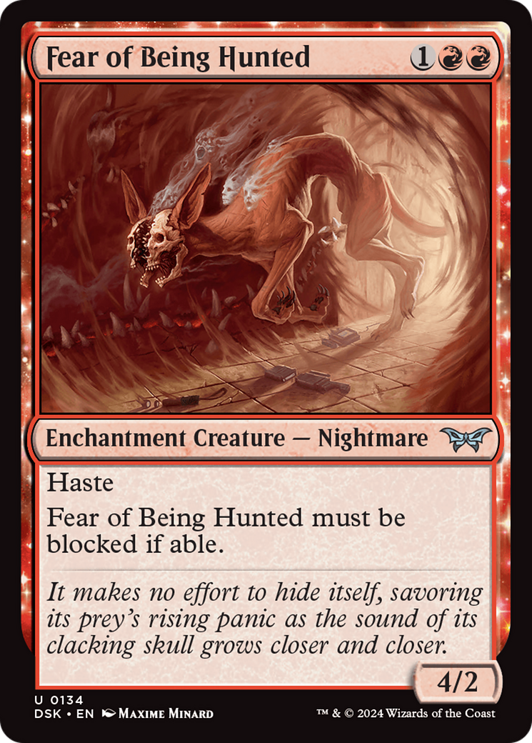 Fear of Being Hunted [Duskmourn: House of Horror] | Dumpster Cat Games