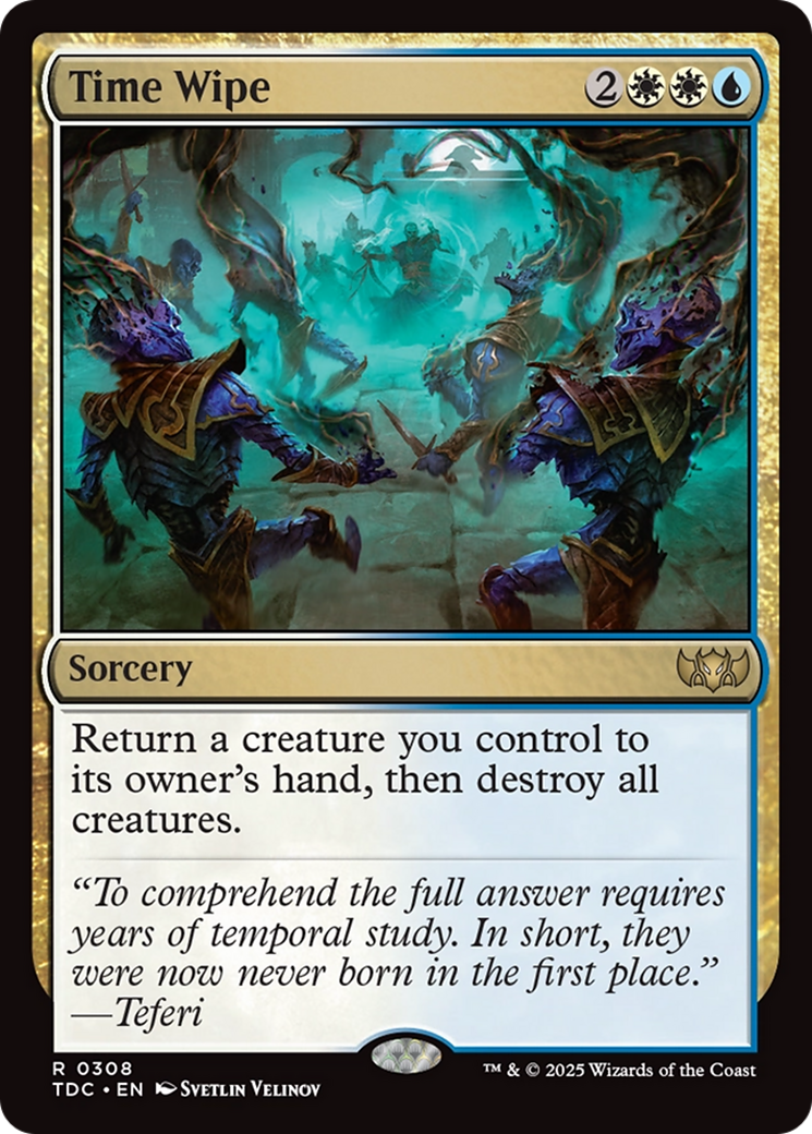 Time Wipe [Tarkir: Dragonstorm Commander] | Dumpster Cat Games