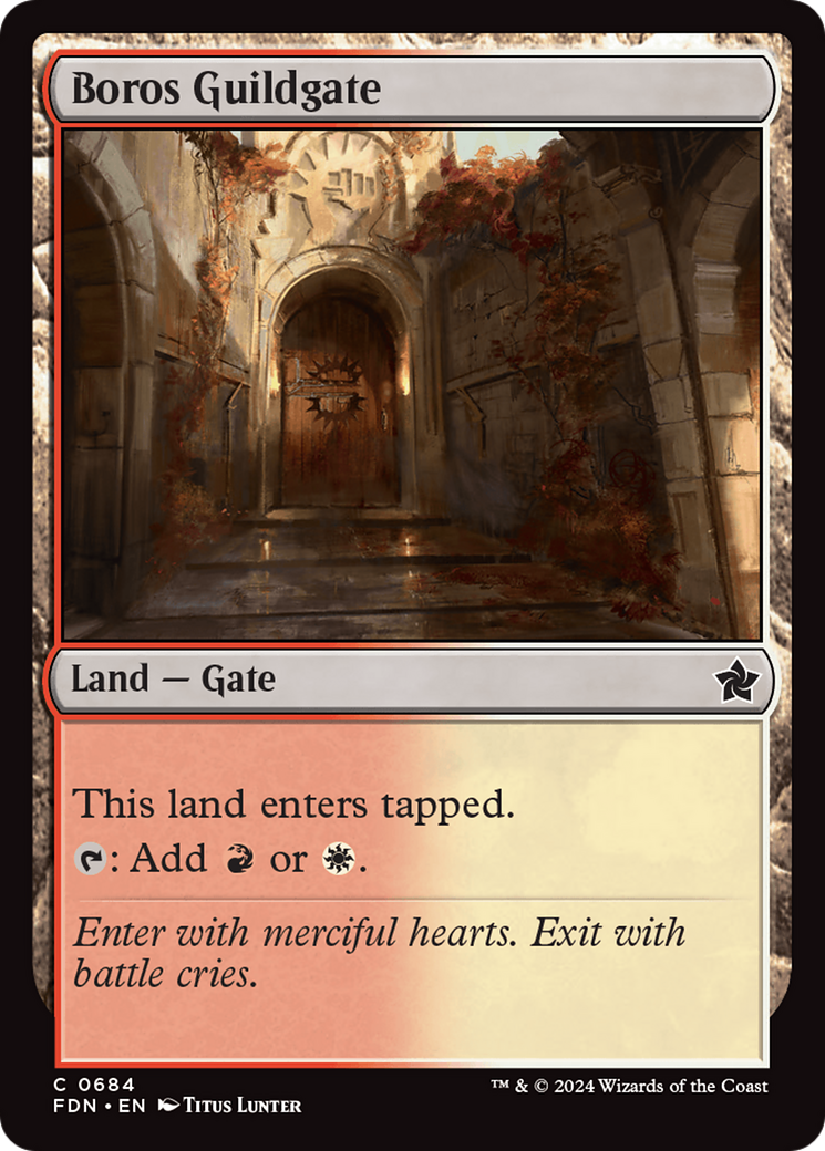 Boros Guildgate [Foundations] | Dumpster Cat Games