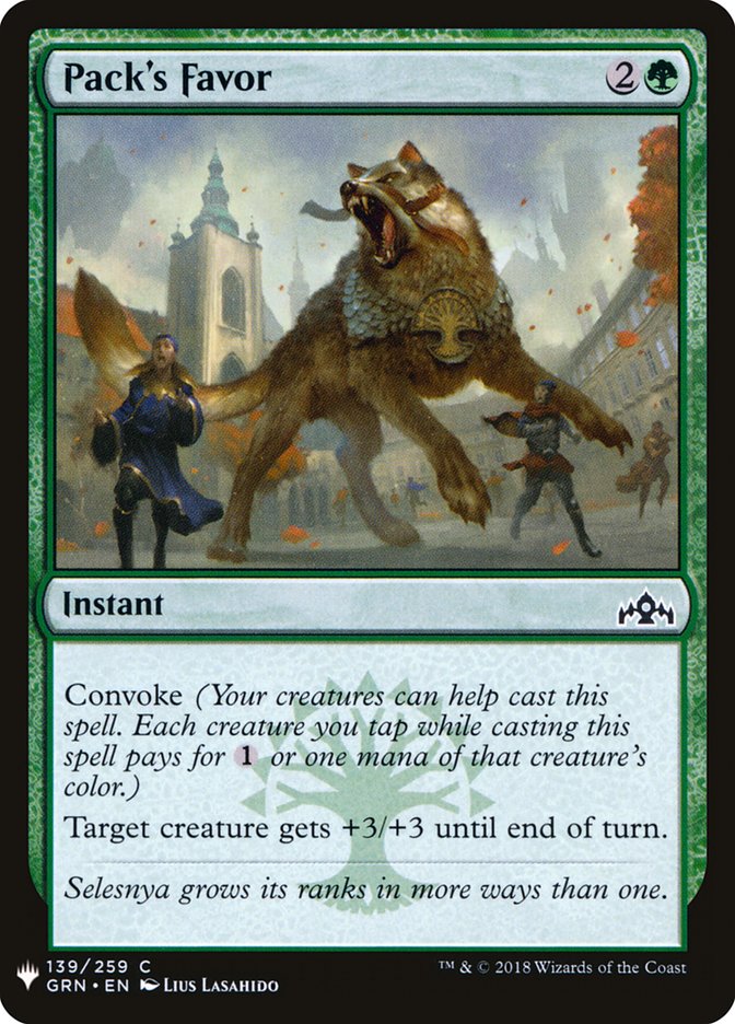 Pack's Favor [Mystery Booster] | Dumpster Cat Games