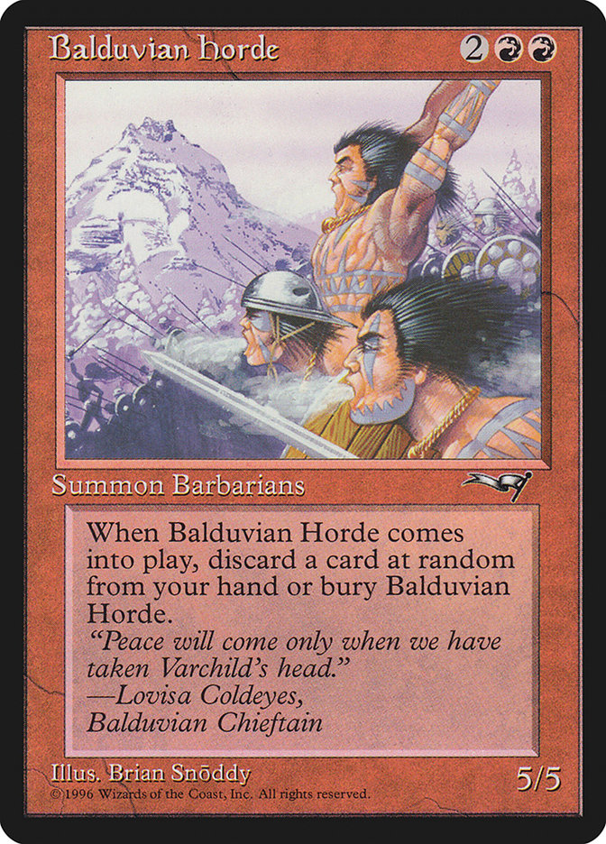 Balduvian Horde [Alliances] | Dumpster Cat Games