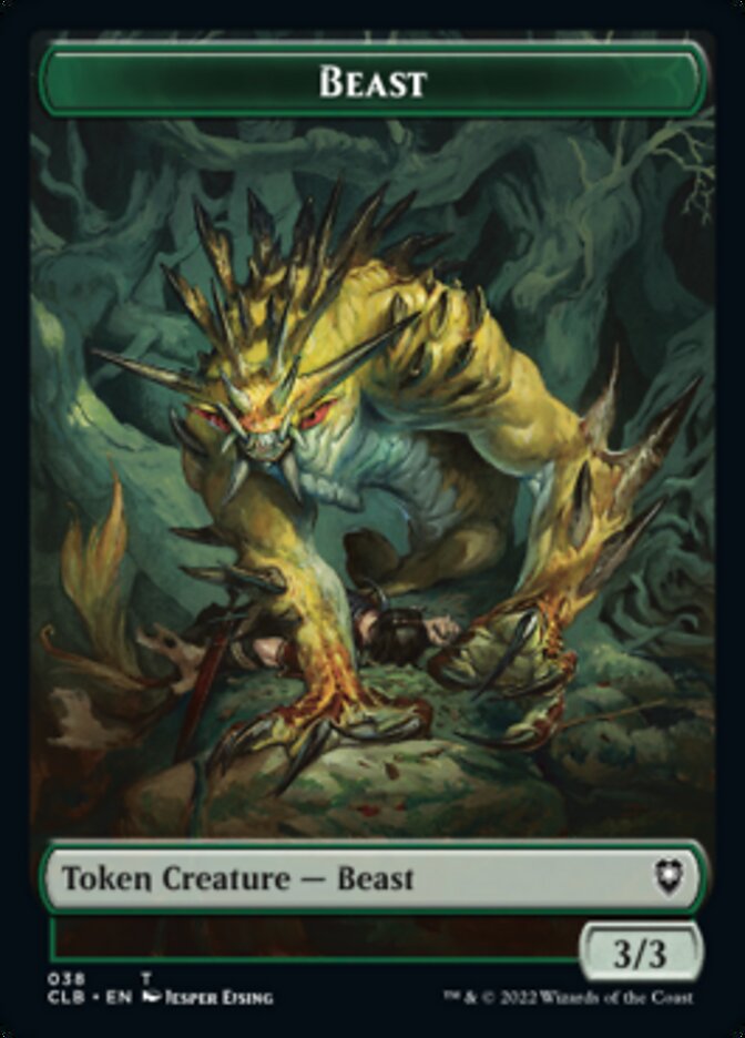 Satyr // Beast Double-Sided Token [Commander Legends: Battle for Baldur's Gate Tokens] | Dumpster Cat Games