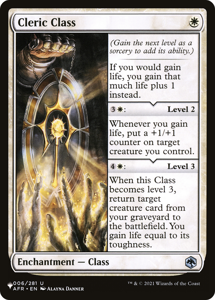 Cleric Class [The List] | Dumpster Cat Games