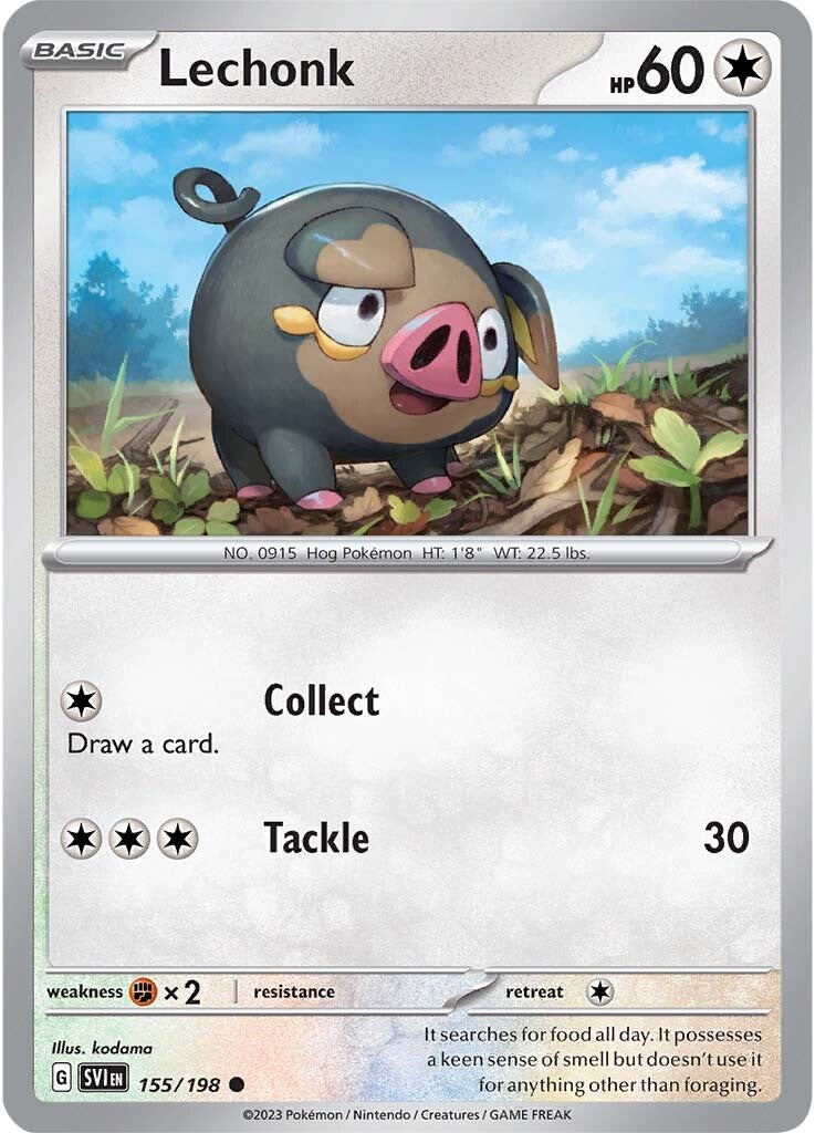 Lechonk (155/198) [Scarlet & Violet: Base Set] | Dumpster Cat Games