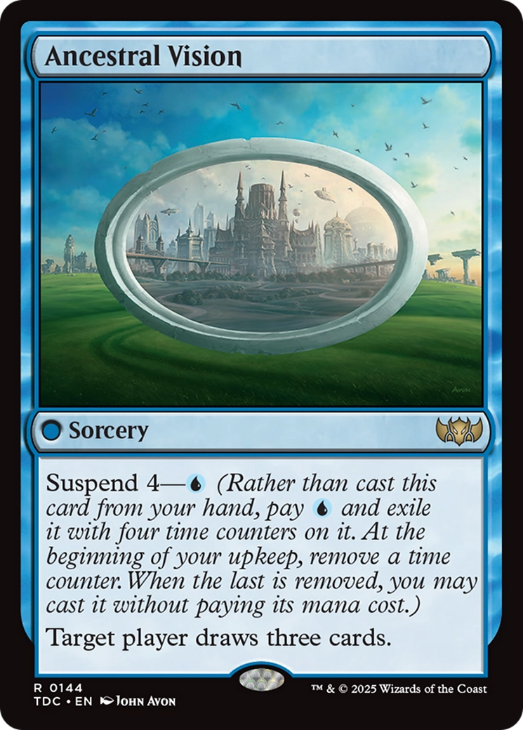 Ancestral Vision [Tarkir: Dragonstorm Commander] | Dumpster Cat Games