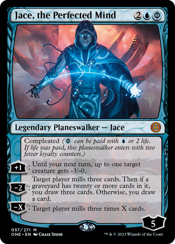 Jace, the Perfected Mind (Promo Pack) [Phyrexia: All Will Be One Promos] | Dumpster Cat Games