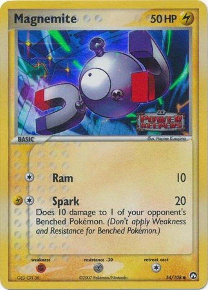 Magnemite (54/108) (Stamped) [EX: Power Keepers] | Dumpster Cat Games