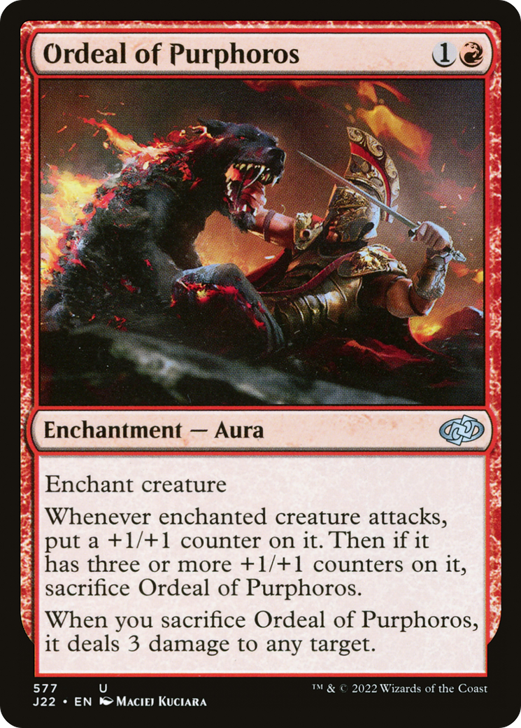 Ordeal of Purphoros [Jumpstart 2022] | Dumpster Cat Games