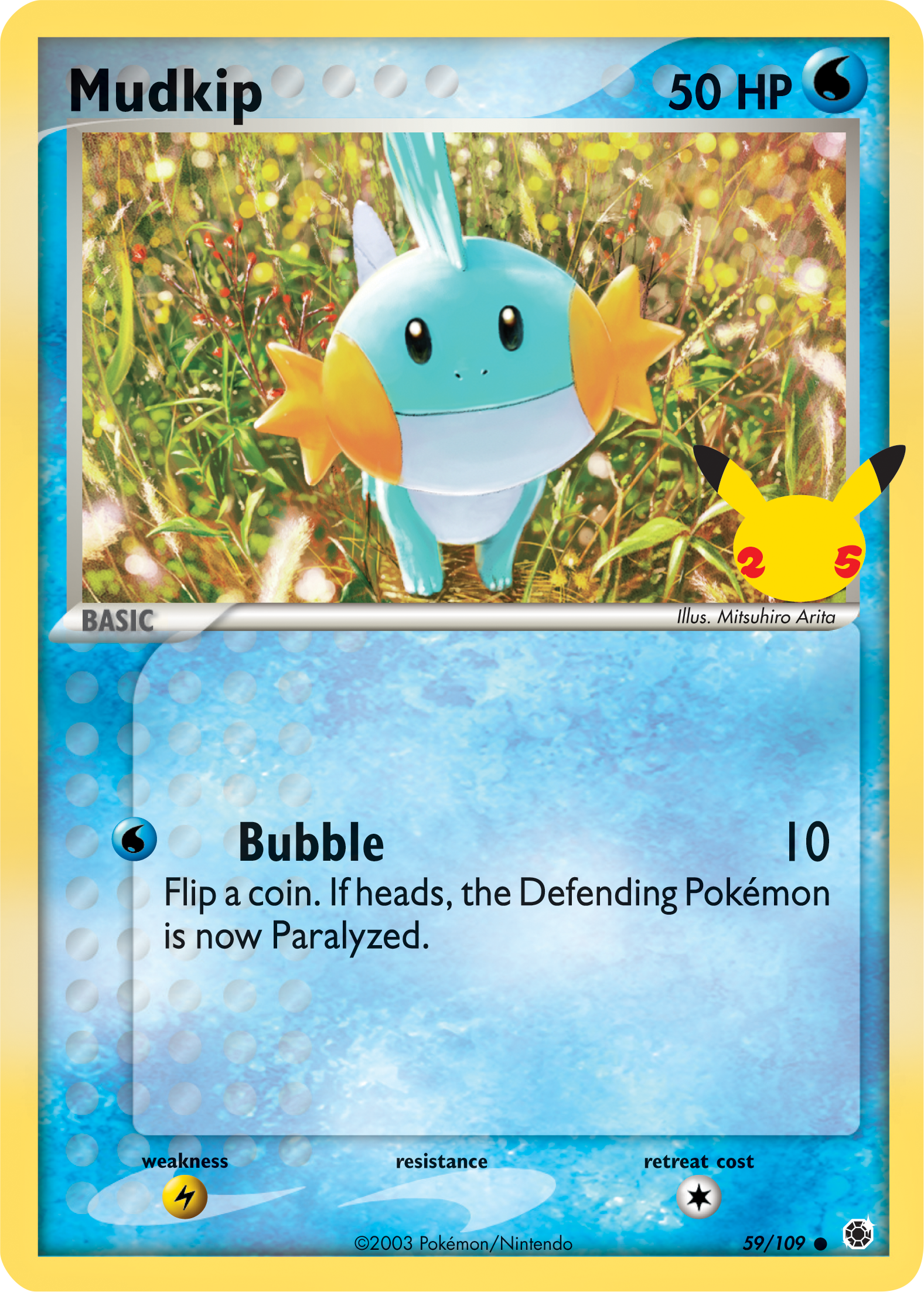 Mudkip (59/109) (Jumbo Card) [First Partner Pack] | Dumpster Cat Games
