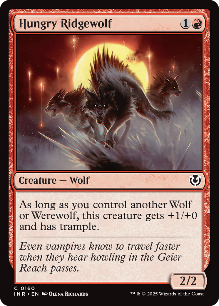 Hungry Ridgewolf [Innistrad Remastered] | Dumpster Cat Games