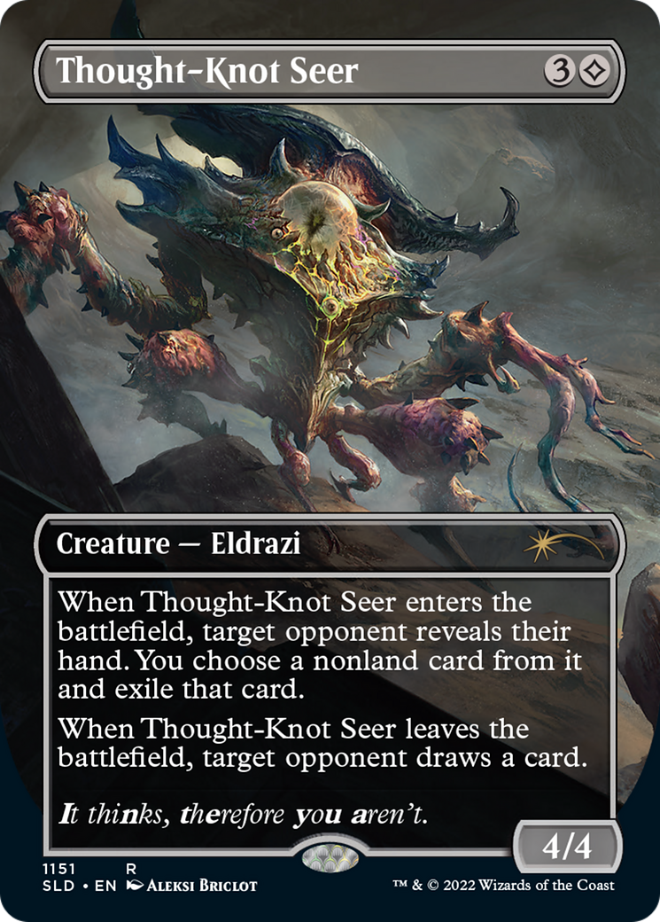 Thought-Knot Seer (1151) (Borderless) [Secret Lair Drop Series] | Dumpster Cat Games