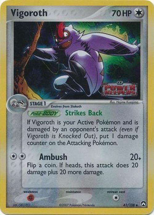 Vigoroth (41/108) (Stamped) [EX: Power Keepers] | Dumpster Cat Games