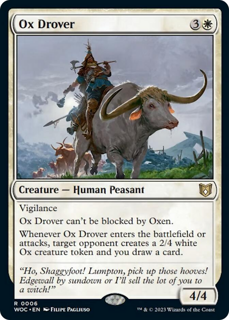 Ox Drover [Wilds of Eldraine Commander] | Dumpster Cat Games