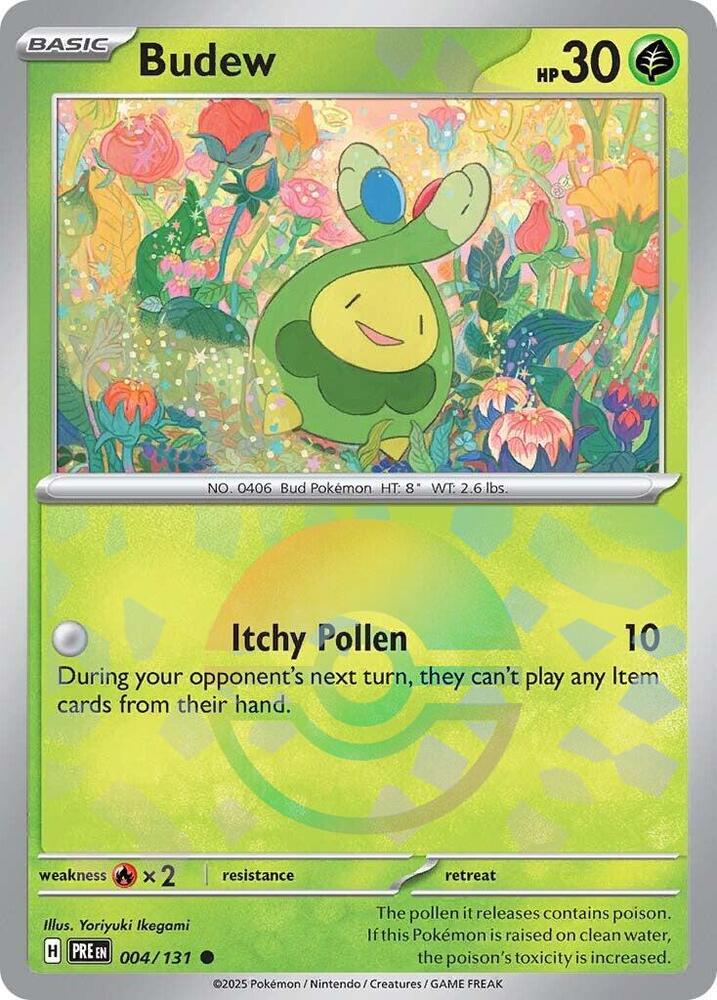 Budew (004/131) (Poke Ball Pattern) [Scarlet & Violet: Prismatic Evolutions] | Dumpster Cat Games