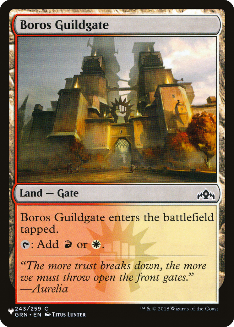 Boros Guildgate [The List] | Dumpster Cat Games