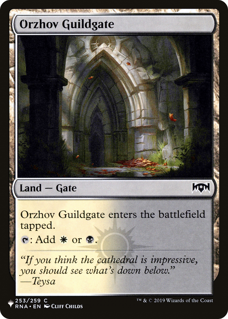 Orzhov Guildgate (253) [The List] | Dumpster Cat Games