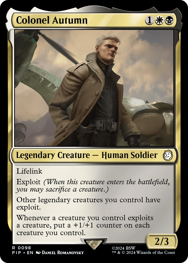 Colonel Autumn [Fallout] | Dumpster Cat Games