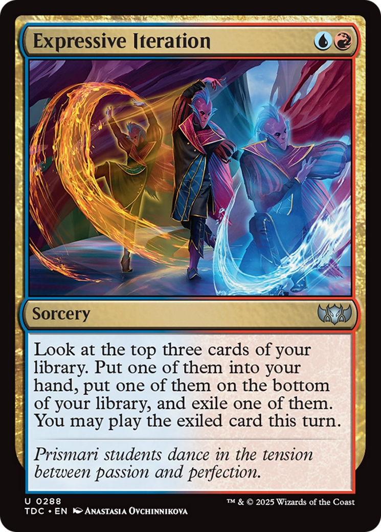Expressive Iteration [Tarkir: Dragonstorm Commander] | Dumpster Cat Games
