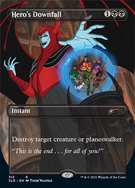 Hero's Downfall (Borderless) [Secret Lair Drop Series] | Dumpster Cat Games