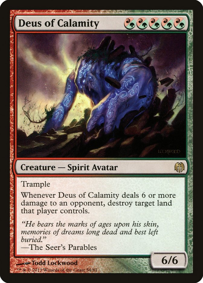 Deus of Calamity [Duel Decks: Heroes vs. Monsters] | Dumpster Cat Games