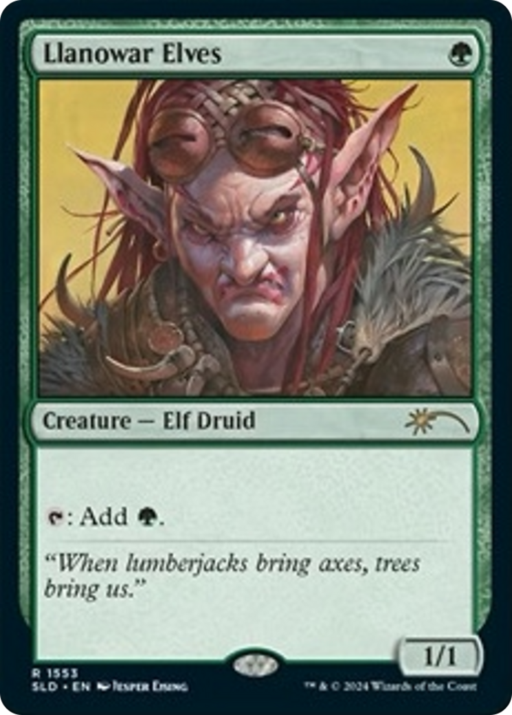 Llanowar Elves (1553) [Secret Lair Drop Series] | Dumpster Cat Games