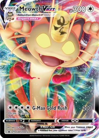 Meowth VMAX (SWSH005) (Jumbo Card) [Sword & Shield: Black Star Promos] | Dumpster Cat Games