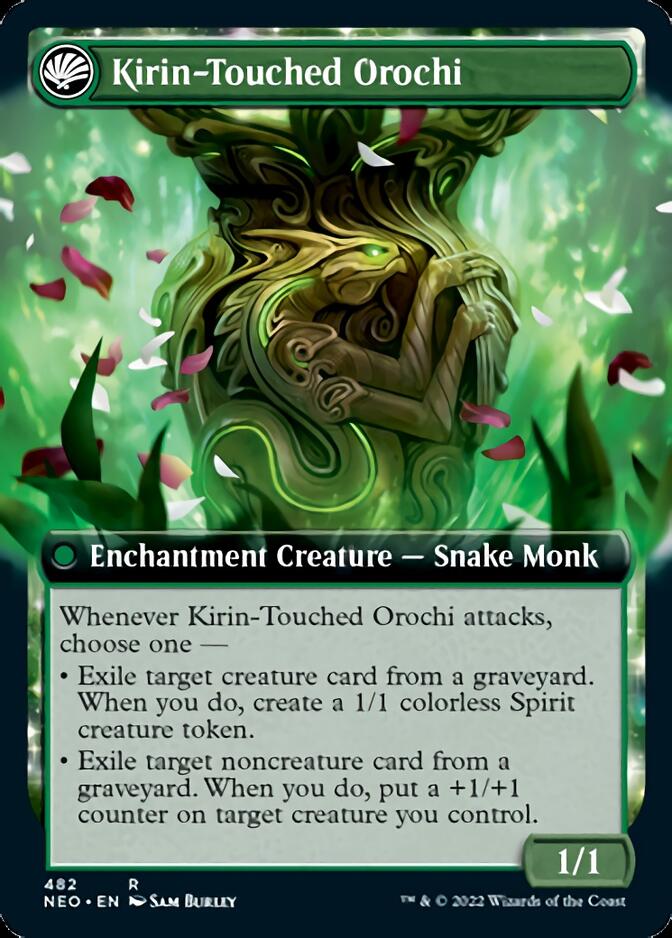 Teachings of the Kirin // Kirin-Touched Orochi (Extended Art) [Kamigawa: Neon Dynasty] | Dumpster Cat Games