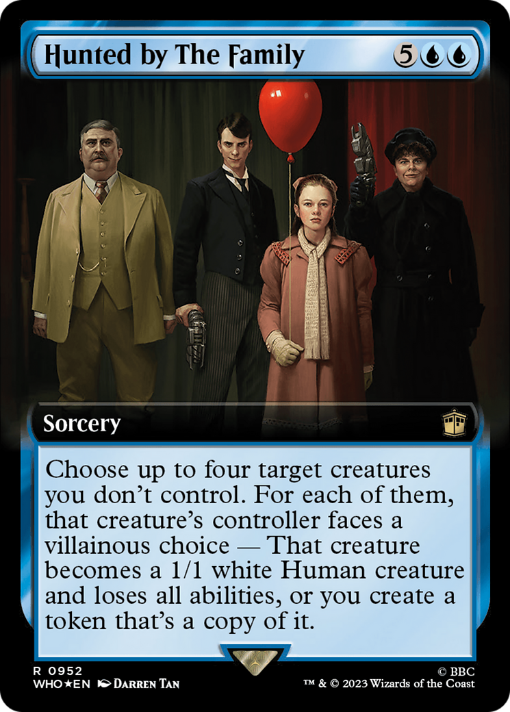 Hunted by The Family (Extended Art) (Surge Foil) [Doctor Who] | Dumpster Cat Games