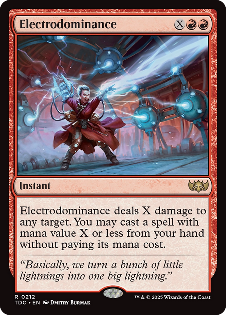 Electrodominance [Tarkir: Dragonstorm Commander] | Dumpster Cat Games