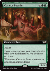 Curator Beastie (Extended Art) [Duskmourn: House of Horror Commander] | Dumpster Cat Games