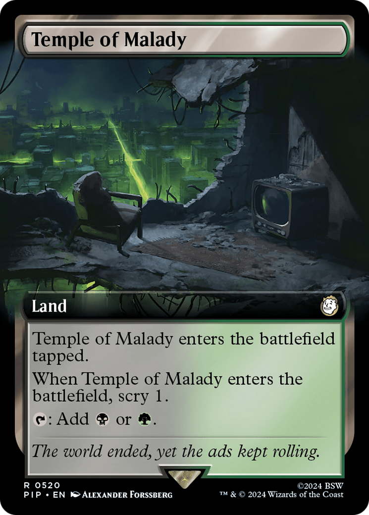 Temple of Malady (Extended Art) [Fallout] | Dumpster Cat Games