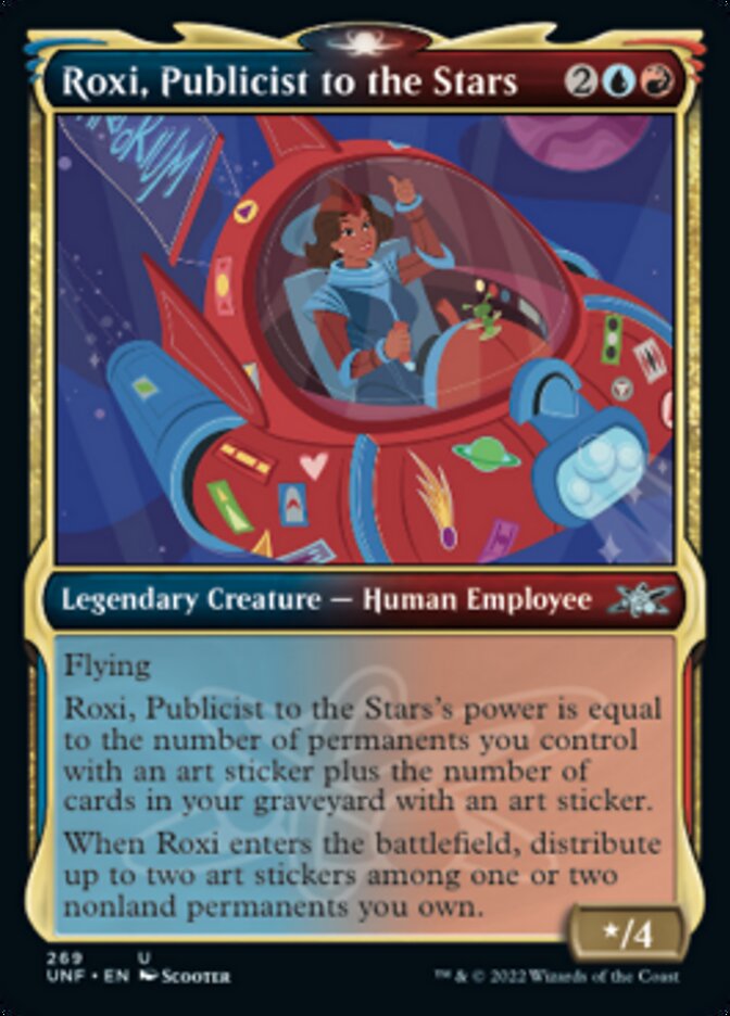 Roxi, Publicist to the Stars (Showcase) [Unfinity] | Dumpster Cat Games