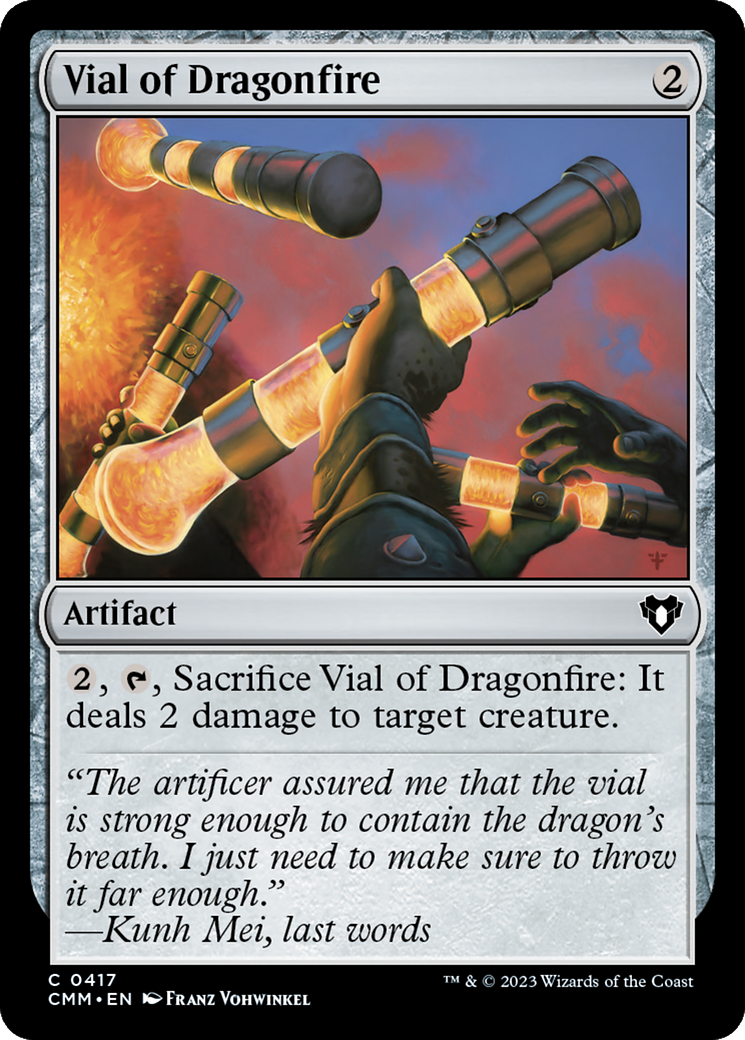 Vial of Dragonfire [Commander Masters] | Dumpster Cat Games