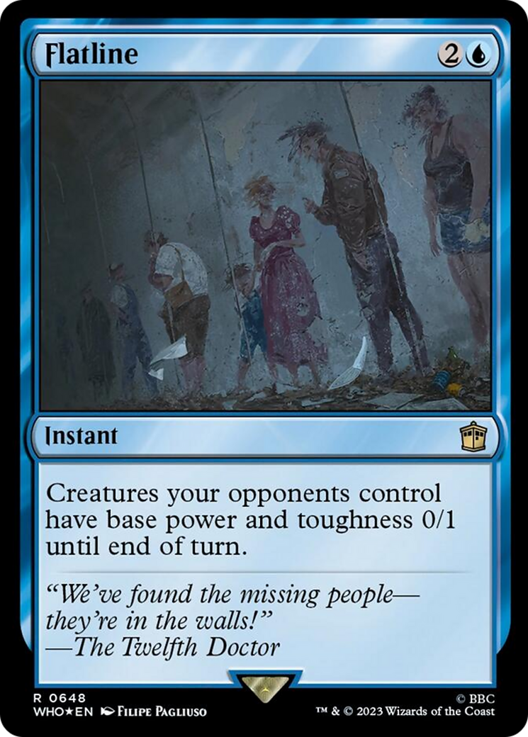 Flatline (Surge Foil) [Doctor Who] | Dumpster Cat Games