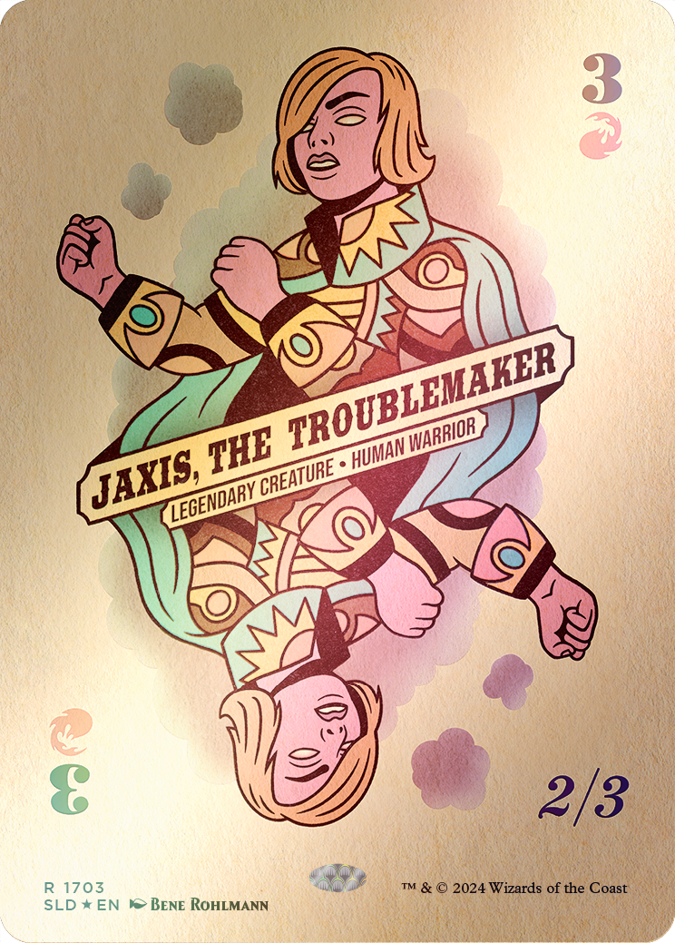 Jaxis, the Troublemaker (Rainbow Foil) [Secret Lair Drop Series] | Dumpster Cat Games