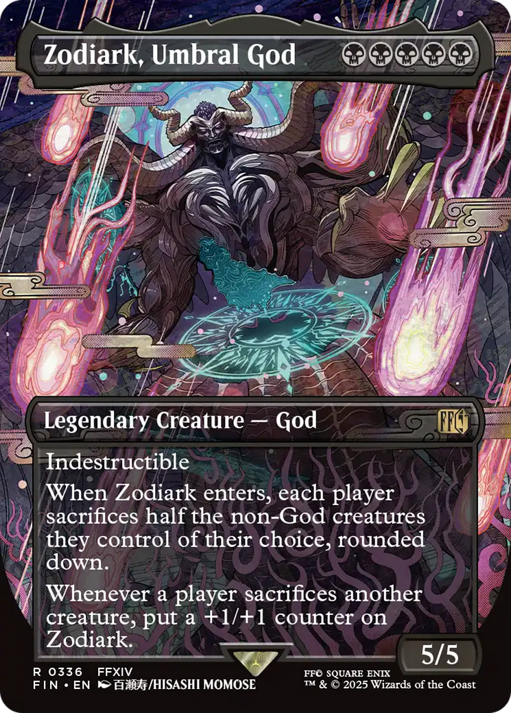 Zodiark, Umbral God (Borderless) [FINAL FANTASY] | Dumpster Cat Games