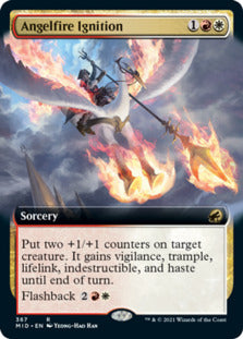 Angelfire Ignition (Extended Art) [Innistrad: Midnight Hunt] | Dumpster Cat Games