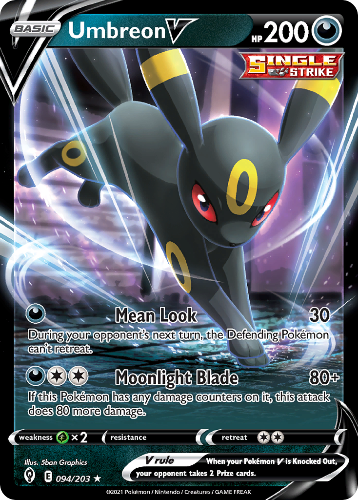 Umbreon V (094/203) (Intro Deck) [Sword & Shield: Evolving Skies] | Dumpster Cat Games