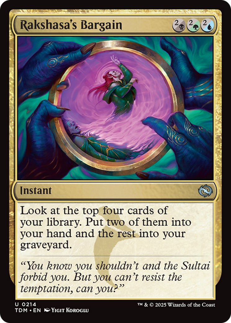 Rakshasa's Bargain [Tarkir: Dragonstorm] | Dumpster Cat Games