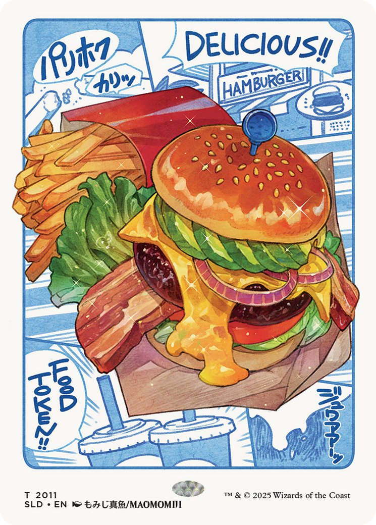 Food Token (2011) (Rainbow Foil) [Secret Lair Drop Series] | Dumpster Cat Games
